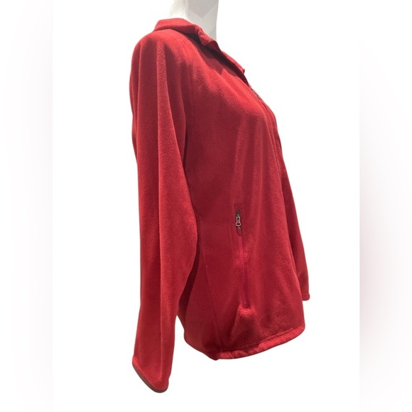 Marmot Women's Vibrant Red Ski Fleece Jacket Medium - Picture 3 of 4